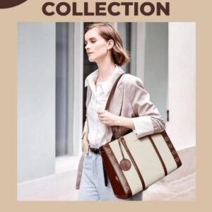 BOSTANTEN Laptop Bag for Women 15.6 inch Computer Leather Briefcase Vintage Work Tote Handbag
