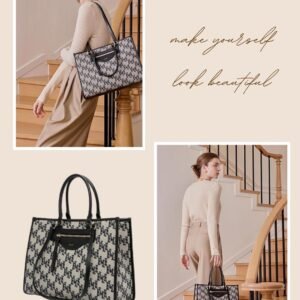 ELLE Women's Monogram Large Tote Bag
