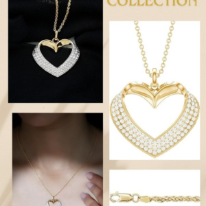 Certified Lab Grown Diamond Heart Necklace With Chain, Ef-Vs Quality, Pave Diamond Heart Locket - Ready To Gift