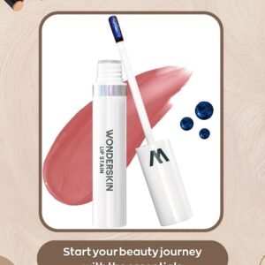 Wonderskin Wonder Blading All Day peel off lip stain masque in Whimsical shade with waterproof, transfer-proof matte nude finish