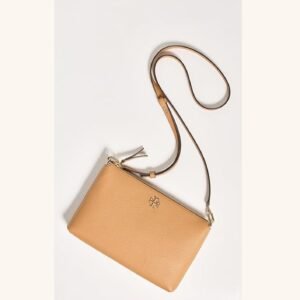 Tory Burch Mercer pebbled leather wallet crossbody bag for women in multiple colors