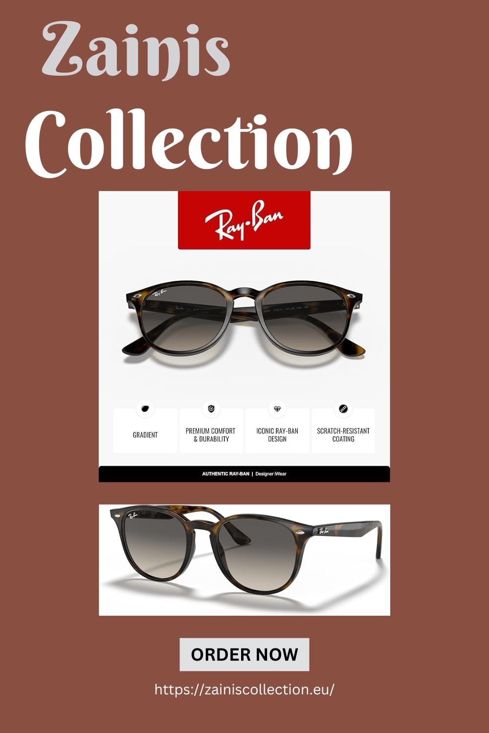 Ray-Ban RB4259 Round Sunglasses for Men for Women