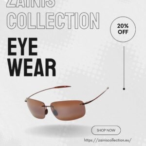 Maui Jim Breakwall polarized rimless sunglasses for men and women with UV protection