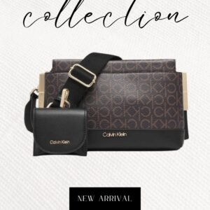 Calvin Klein Women's Bianca triple compartment crossbody bag in black