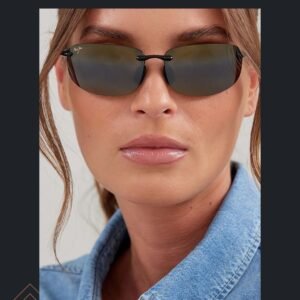 Maui Jim Hookipa polarized rectangular sunglasses for men and women with UV protection