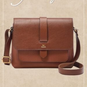 Fossil Women's Kinley large and small crossbody purse handbag in leather